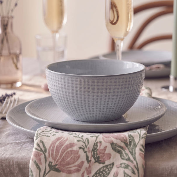Cookinglife Soup Bowls / Bowls Linen Grey ø 15 cm – 6 pieces