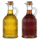 Cookinglife Oil and Vinegar Set Lines - Glass - 350 ml - 2 pieces