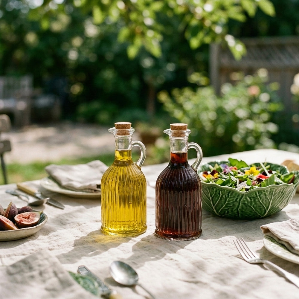 Cookinglife-Olie-Azijnstel-Lines-Glas-350-ml-sfeer-03 sfeerafbeelding