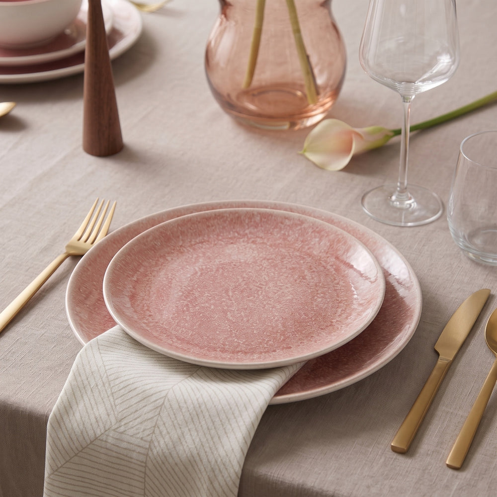 Cookinglife Dinnerware Set Nola Pink 18-piece / 6 persons - 6 dinner plates, 6 breakfast plates and 6 bowls