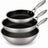 Cookinglife Cookware Set HexaCook Hybrid Pan 3-piece - Frying Pan ø 24 & 28 cm + Wok pan ø 28 cm - NON STICK - suitable for all heat sources - ceramic non-stick coating