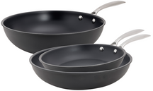 Cookinglife Cookware Set Revolt 3-piece - Wok Pan ø 28 cm + Frying Pans ø 24 & 28 cm - Suitable for All Heat Sources - Ceramic Non-stick Coating