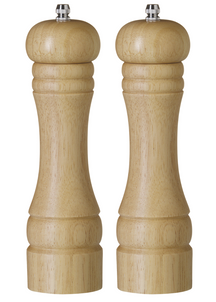 Cookinglife Juego de Molinillos de Sal y Pimienta Rocca Natural - 21.5 cm