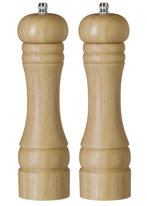 Cookinglife Juego de Molinillos de Sal y Pimienta Rocca Natural - 21.5 cm