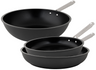 Cookinglife Cookware Set ProForge 3-piece - Wok Pan ø 28 cm + Frying Pans ø 24 & 28 cm - Suitable for All Heat Sources - Ceramic Non-stick Coating