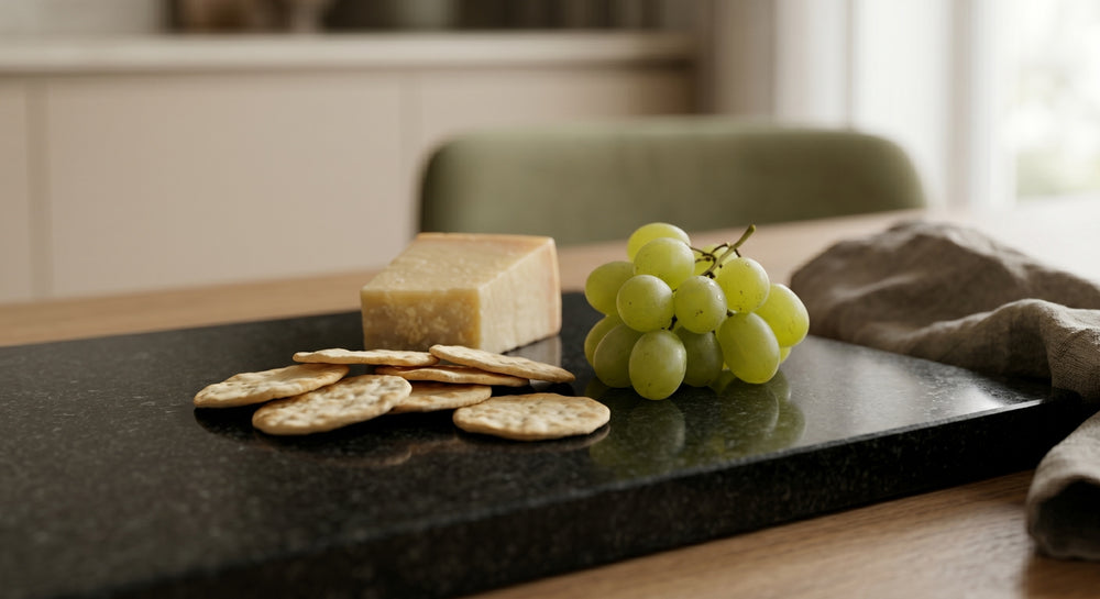 Cookinglife Serving Board / Charcuterie Board Black Granite - 40 x 30 cm