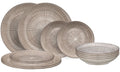 Cookinglife Dinnerware Set Baia Brown 12-piece / 4 persons - 4 dinner plates, 4 breakfast plates and 4 deep plates