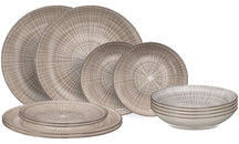 Cookinglife Dinnerware Set Baia Brown 12-piece / 4 persons - 4 dinner plates, 4 breakfast plates and 4 deep plates