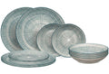 Cookinglife Dinnerware Set Cala Blue 12-piece / 4 persons - 4 dinner plates, 4 breakfast plates and 4 deep plates