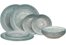 Cookinglife Dinnerware Set Cala Blue 12-piece / 4 persons - 4 dinner plates, 4 breakfast plates and 4 deep plates