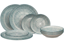 Cookinglife Dinnerware Set Cala Blue 12-piece / 4 persons - 4 dinner plates, 4 breakfast plates and 4 deep plates