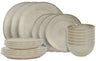 Cookinglife Dinnerware Set Linen Beige 18-piece / 6 persons - 6 dinner plates, 6 breakfast plates and 6 bowls