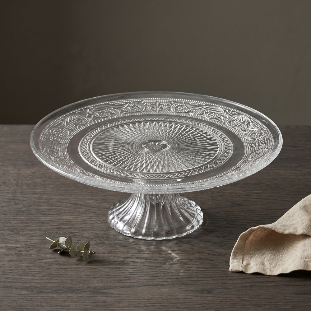 Cookinglife pedestal de tarta clásico - vidrio - ø 32.5 cm