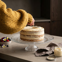 Cookinglife pedestal de tarta clásico - vidrio - ø 32.5 cm