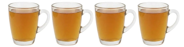 Cookinglife Tea Glasses with Handle - 300 ml - 4 Pieces