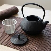 Tetera Cookinglife Sakura Tea hierro fundido rayas 800 ml
