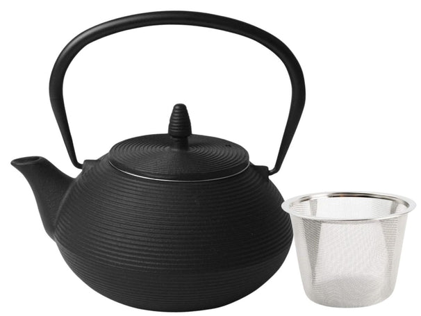 Tetera Cookinglife Sakura Tea hierro fundido rayas 800 ml