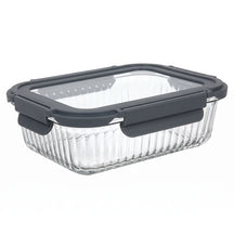 Cookinglife Glass Food Storage Containers Boro Lines 1 Liter - 2 Pieces