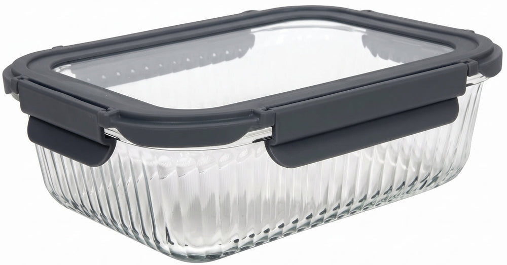 Cookinglife Tarros de Conservación de Vidrio Boro Lines 1.5 Litros - 2 Piezas