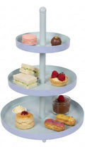 Cookinglife Etagere Metaal - Azul / Menta - ø 15, 20 & 25 cm - 3 niveles - 35 cm de alto
