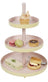 Cookinglife Etagere Metaal - Amarillo / Rosa - ø 15, 20 & 25 cm - 3 niveles - 35 cm de alto