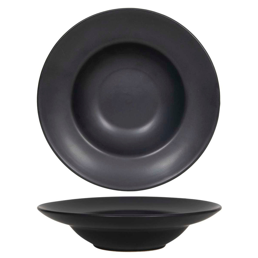 Cookinglife Deep Plates / Pasta Plates Black ø 24 cm - 6 Pieces