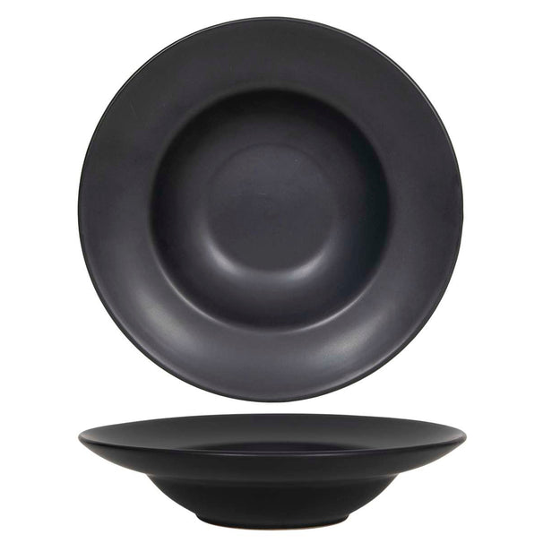 Cookinglife Platos Profundos / Platos de Pasta Negros ø 24 cm - 6 Piezas