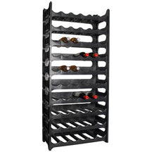 Botellero apilable negro - Plástico - 60 botellas - 10 unidades