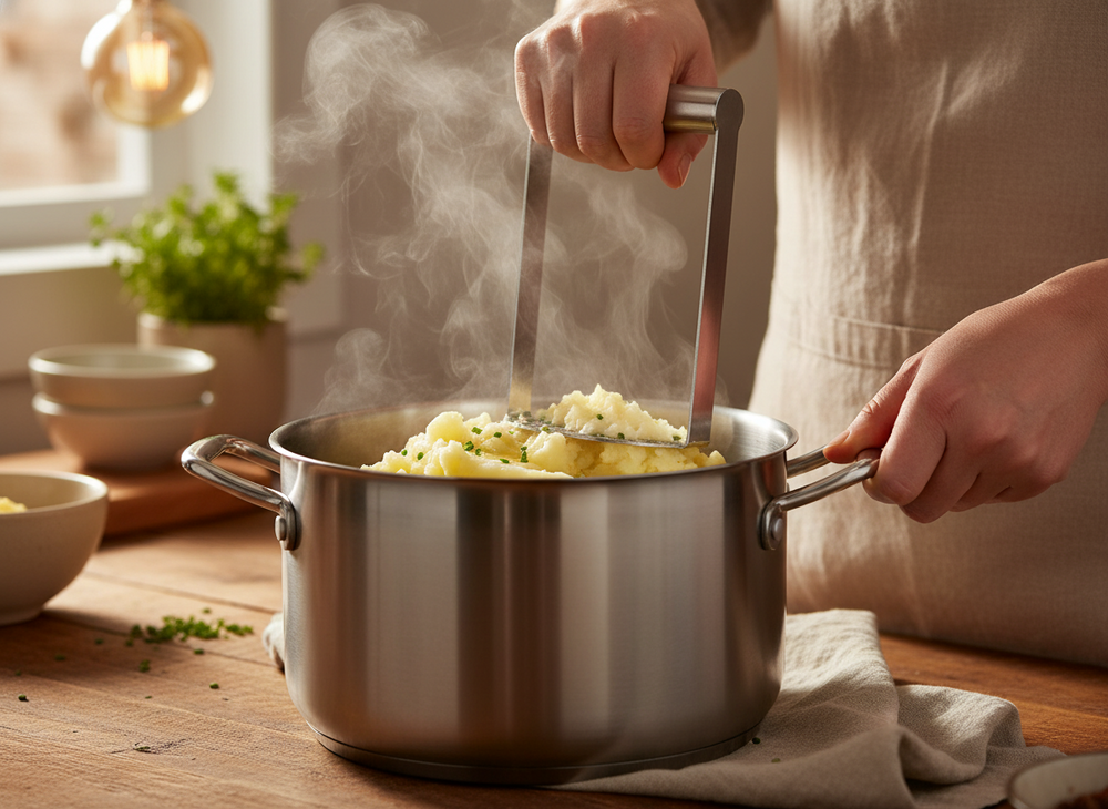 Cookinglife Potato Masher Stainless Steel Handle