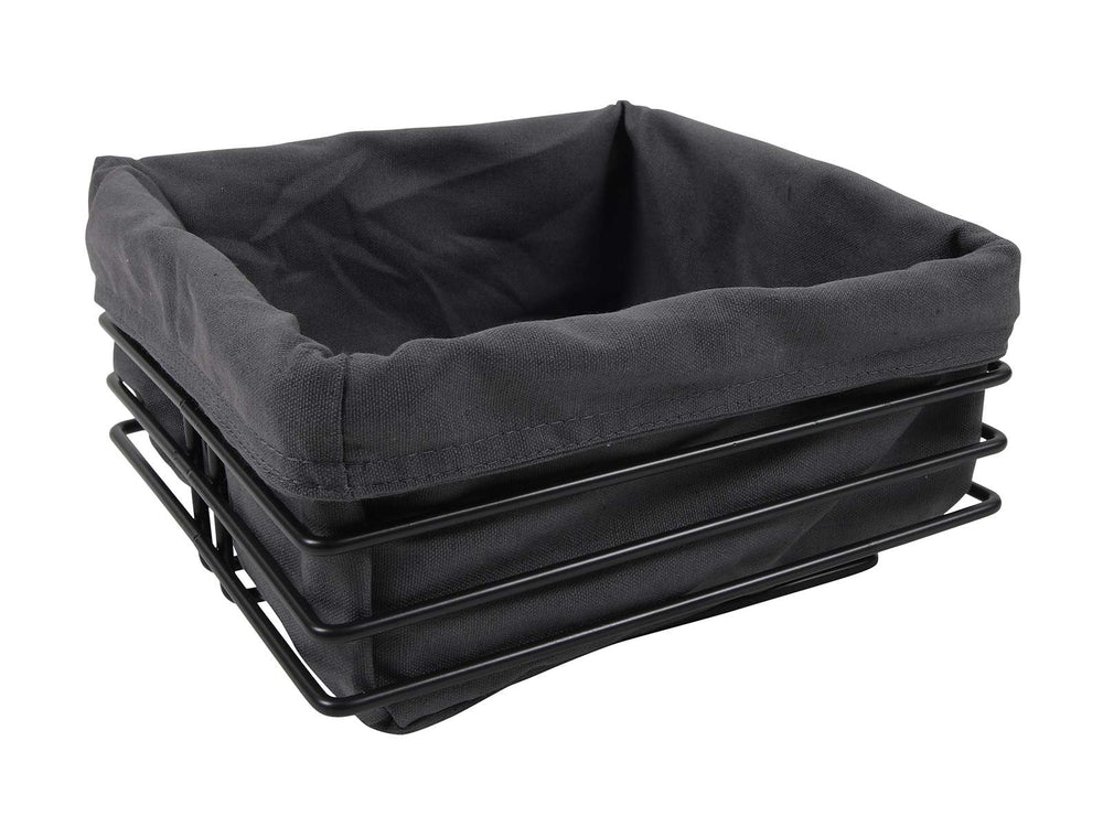 Cookinglife Bread Basket Black Metal Square