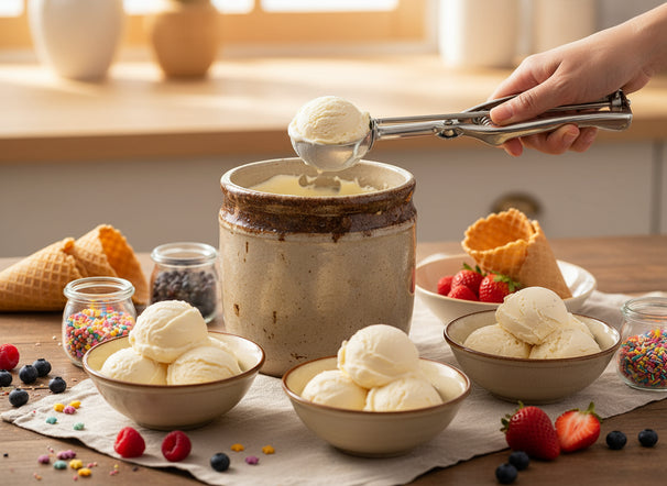 Cuchara para helado Cookinglife - Acero inoxidable - 27 cm