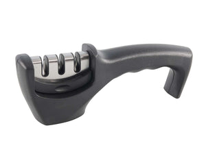Cookinglife Afilador de cuchillos 3 en 1 negro