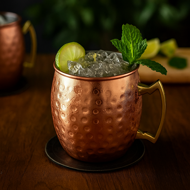Cookinglife Moscow Mule Cocktail Mugs - Copper - 500 ml - 6 Pieces