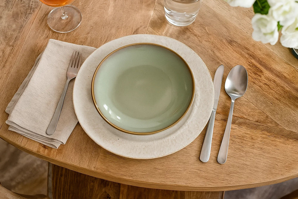 Cookinglife Side Plates / Dessert Plates Sabi Green ø 21 cm - 6 Pieces