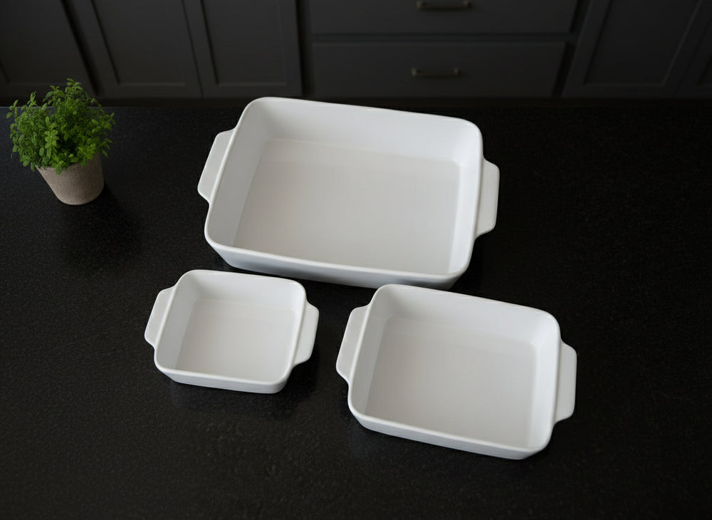 Cookinglife Baking Dishes Stoneware Set - 3 Pieces
