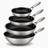 Cookinglife Cookware Set HexaCook Hybrid 4-piece - Wok ø 28 cm + Frying Pans ø 20, 24 & 28 cm - NON STICK - suitable for all heat sources - ceramic non-stick coating