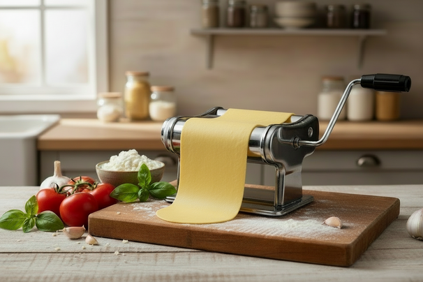 Máquina para pasta Cookinglife Italiana - Cromo - para lasaña y espaguetis