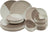 Cookinglife Juego de vajilla Leem 18 piezas / 6 personas - 6 platos de cena, 6 platos de desayuno y 6 cuencos