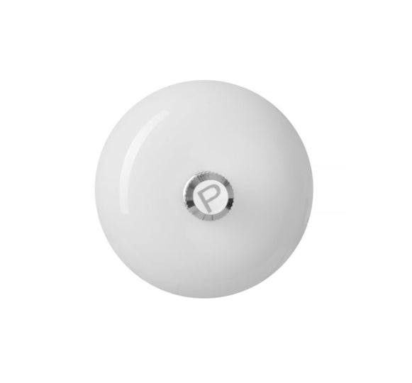 Cookinglife Salt Mill Rocca White Glossy - Ceramic Mill - 21.5 cm