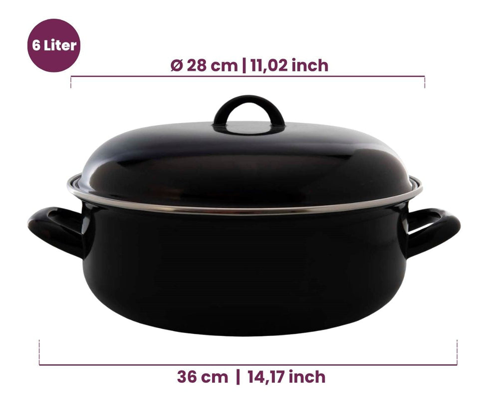 Cookinglife Enamelled Casserole - ø 28 cm / 6 Liters