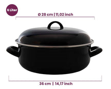 Cookinglife Enamelled Casserole - ø 28 cm / 6 Liters