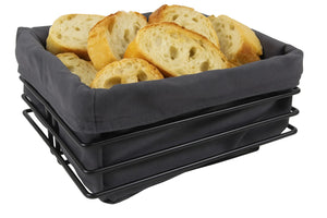 Cesta para pan Cookinglife Metal negro 23 x 22 x 12 cm