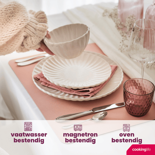 Juego de vajilla Cookinglife Cardida Off White 18 piezas / 6 personas - 6 platos de cena, 6 platos de desayuno y 6 cuencos