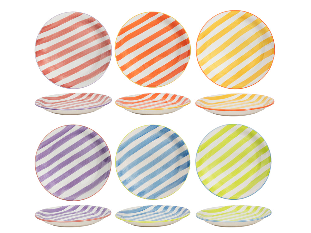 Cookinglife Dinnerware Set Summer Vibes 18-piece / 6 People - 6 dinner plates, 6 side plates, and 6 pasta bowls