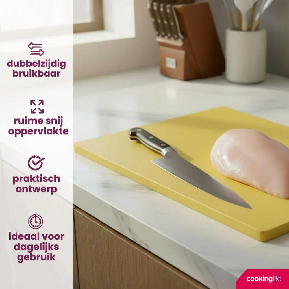 Cookinglife Cutting Board HACCP Yellow 45 x 30 cm - for Poultry
