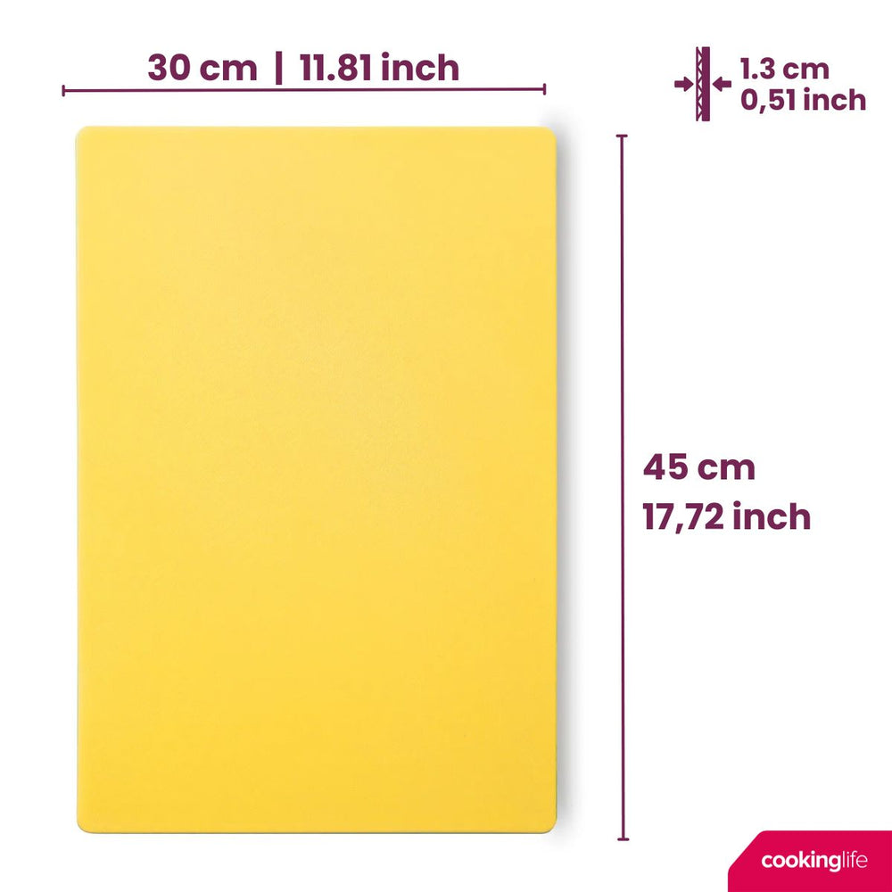 Cookinglife Cutting Board HACCP Yellow 45 x 30 cm - for Poultry