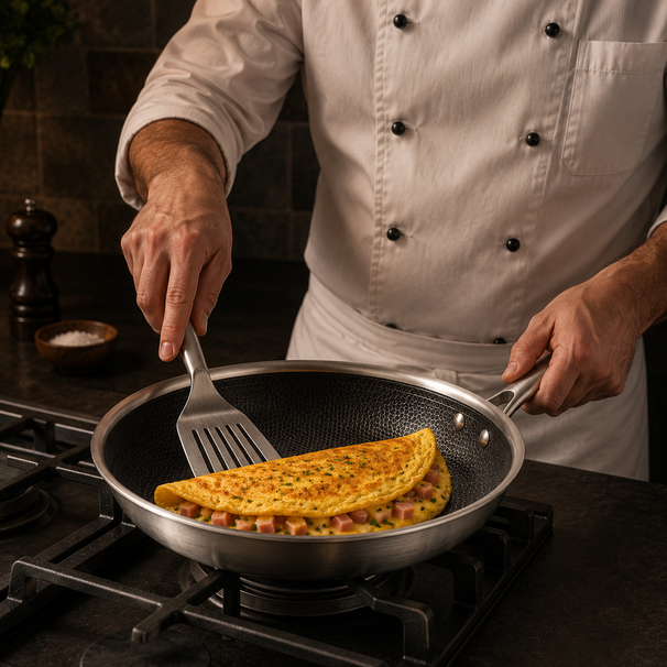 Set de sartenes Cookinglife HexaCook - Sartén híbrida 2 piezas ø 24 y 28 cm - ANTIADHERENTE - apta para todas las fuentes de calor - recubrimiento antiadherente cerámico