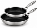 Set de sartenes Cookinglife HexaCook - Sartén híbrida 2 piezas ø 24 y 28 cm - ANTIADHERENTE - apta para todas las fuentes de calor - recubrimiento antiadherente cerámico