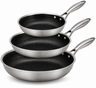 Cookinglife Frying Pan Set HexaCook Hybrid Pan 3-piece - ø 20, 24 & 28 cm - NON STICK - suitable for all heat sources - ceramic non-stick coating