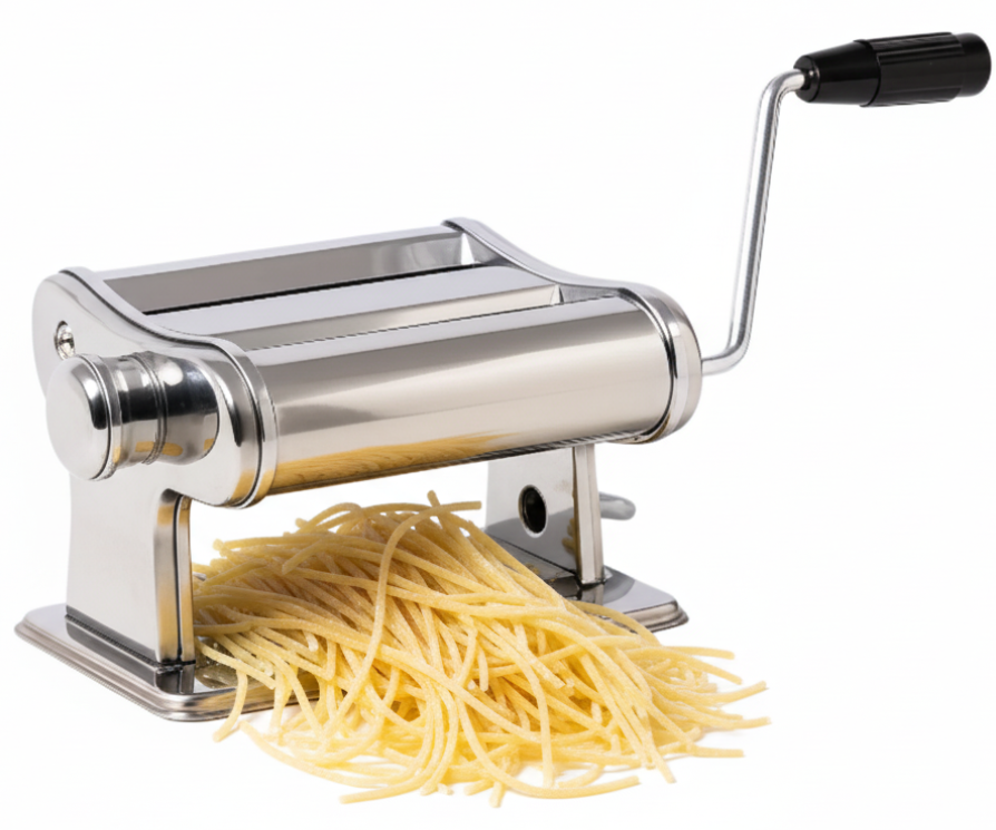 Cookinglife Pasta Machine Italian Chrome for Lasagna and Spaghetti
